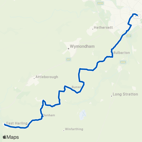 Coach Services Market Place - Castle Meadow map