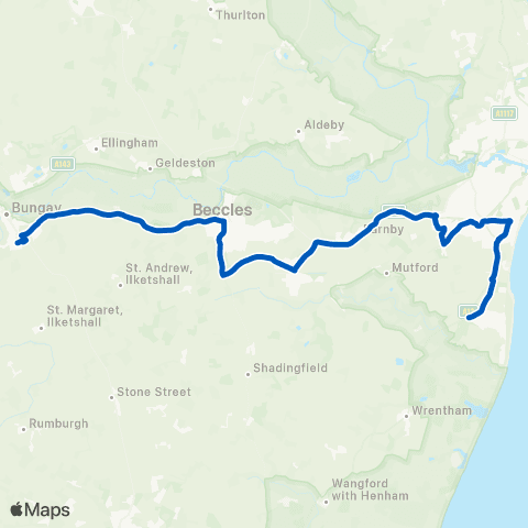 Borderbus Heritage Green - High School map