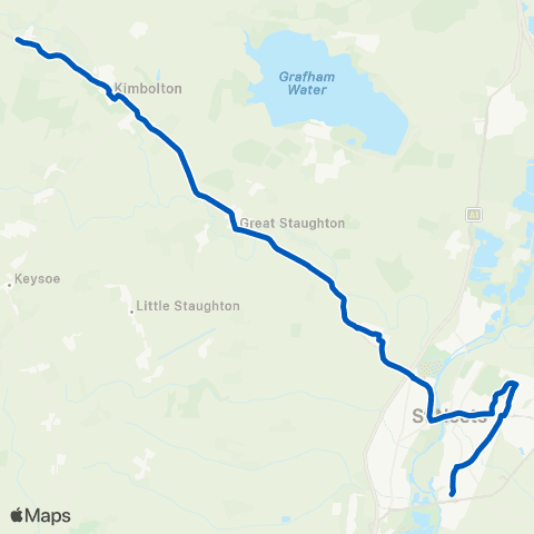 Dews Coaches The White Horse - Tesco map