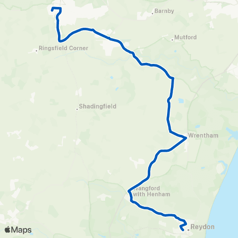 Borderbus Randolph Hotel - Sir John Leman HS map