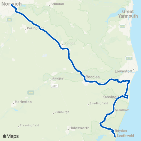 Borderbus Kings Head - St Stephens Street map