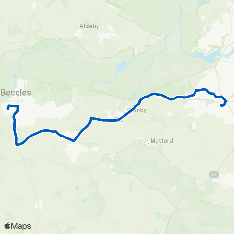 Borderbus Deepdale - Sir John Leman High School map