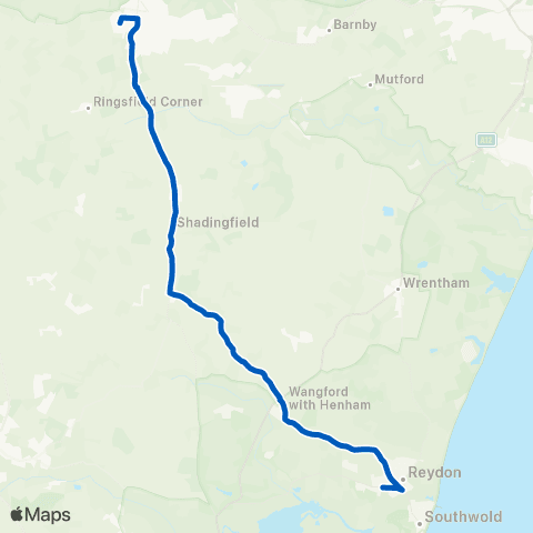 Borderbus The Drive - Sir John Leman High School map