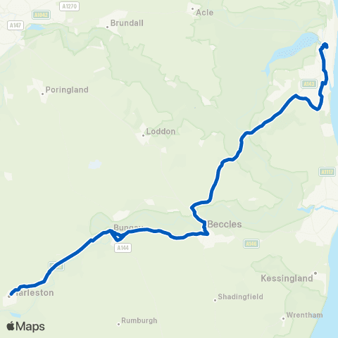 Borderbus Annis Hill - Market Gates map