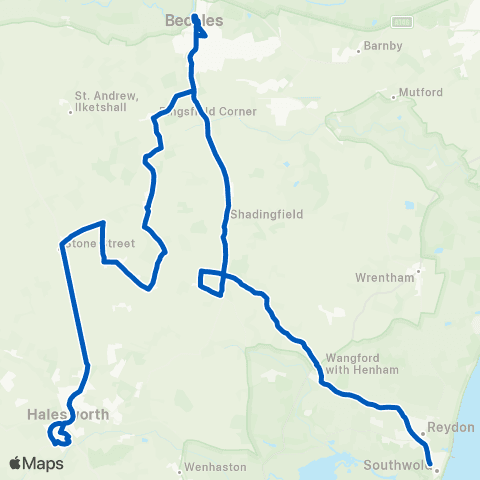 Borderbus Kings Head - Old Market Place map