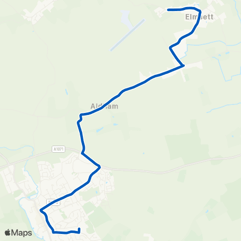 Beestons Hadleigh Road - High School map