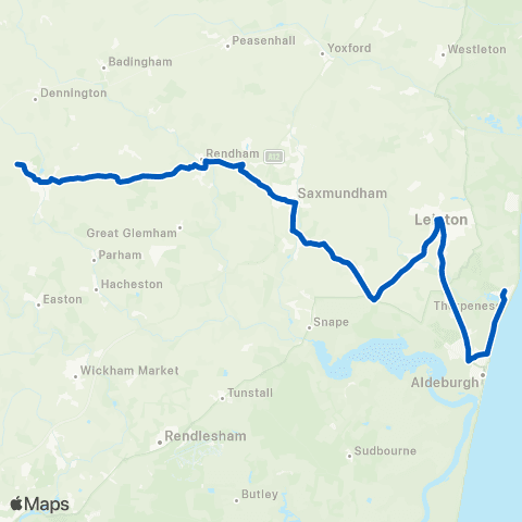 Belle Coaches The Almshouses - Thomas Mills School map
