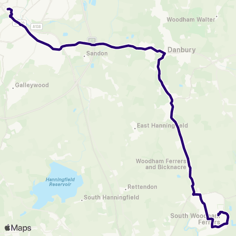First Essex Asda Store - Bus Station map
