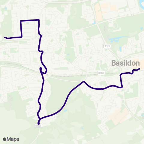 First Essex Fenton Way - Bus Station map