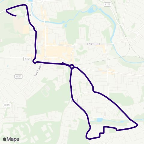 First Essex Stanwell Street - St Helena School map