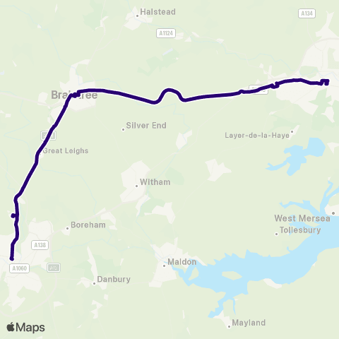 First Essex Osborne Street - Bus Station map
