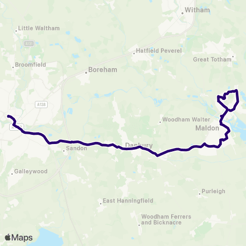 First Essex Bus Station - Lilac Grove map
