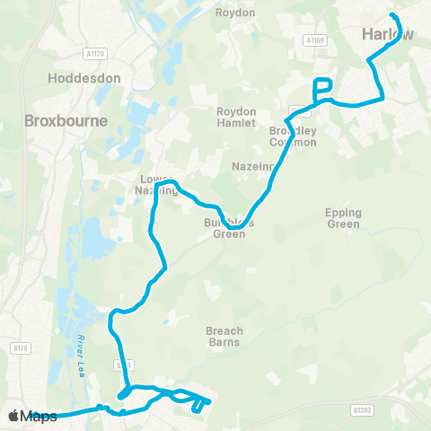 Central Connect Bus Station - Upshire Shops map