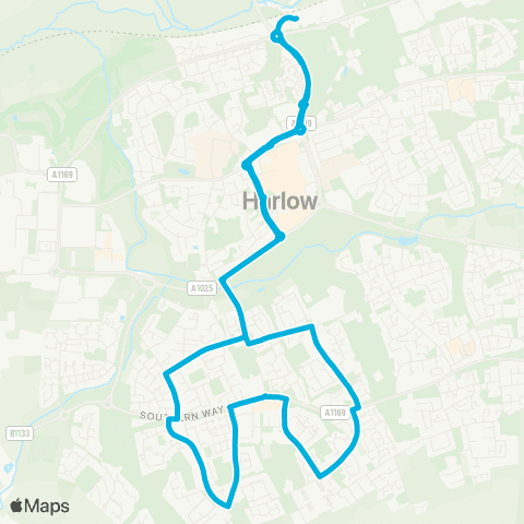 Central Connect Town Railway Sta - Town Railway Sta map