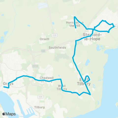 Central Connect South Hill Crescent - Bus Station map