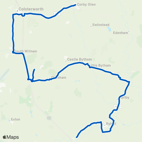 Bland's College - Fighting Cocks Inn map