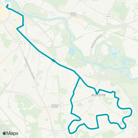 Arriva Derby Bus Station - Bus Station map