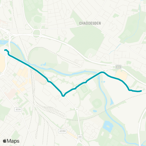 Arriva Derby The Wyvern - Bus Station map