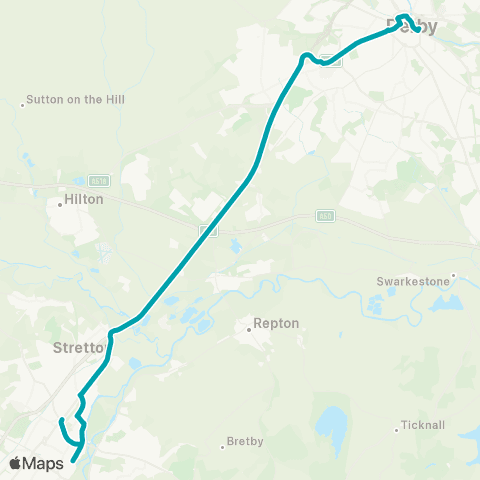 Arriva Derby Bus Station - Market Place map
