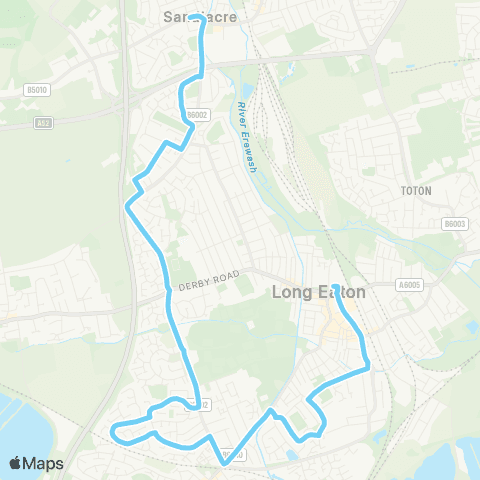 CT4N Trent Street - White Lion map