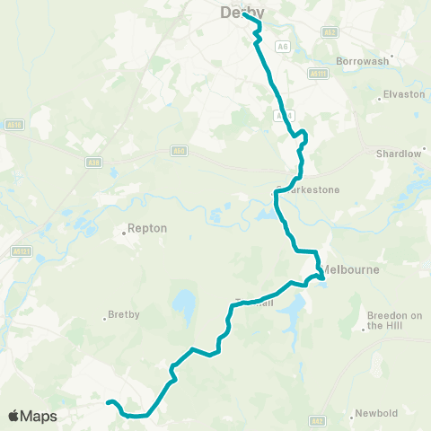 Arriva Derby Bus Station - Bus Station map