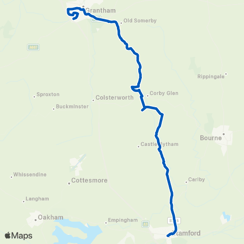 Bland's All Saints' Church - Kitty Briggs Lane map