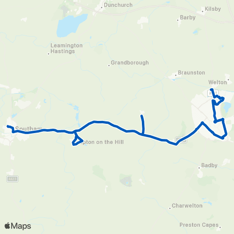 Catterall's Hidcote Way - Southam College map