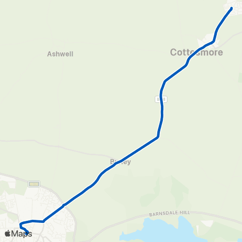 Bland's Raf Camp - Bus Station map