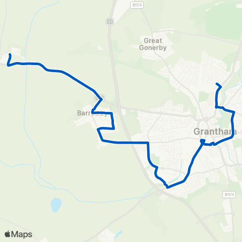 A C Williams The Green - Rushcliffe Road map
