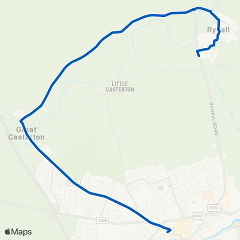 Bland's Bus Station - Coppice Road map