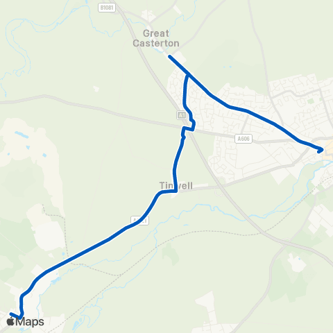Bland's Bus Station - Manor Green map