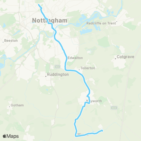 CT4N Willoughby Road - Forest Road map