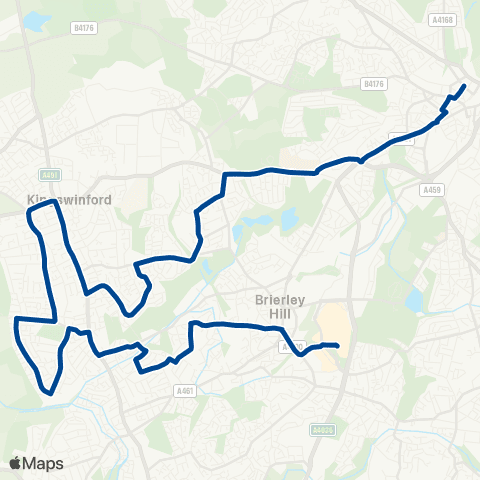 Diamond Bus Merry Hill Bus Station - Evolve Campus map