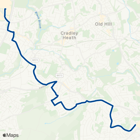 Diamond Bus Halesowen Bus Sta - Merry Hill Bus Sta map