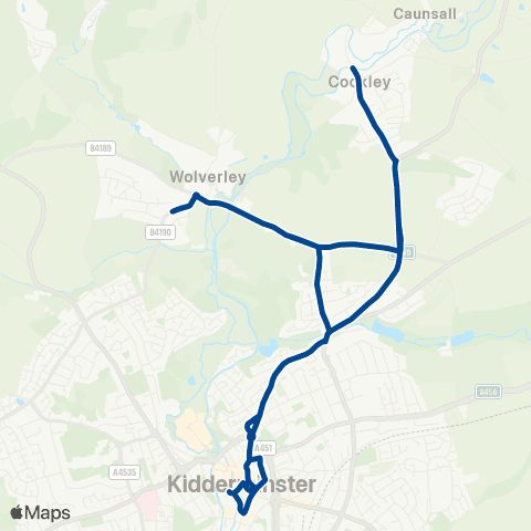 Diamond Bus Kidderminster Bus Sta - Kidderminster Bus Sta map