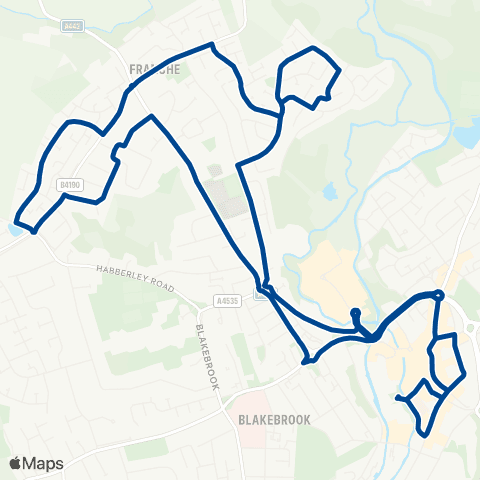 Diamond Bus Redditch Bus Station - Castle Street map