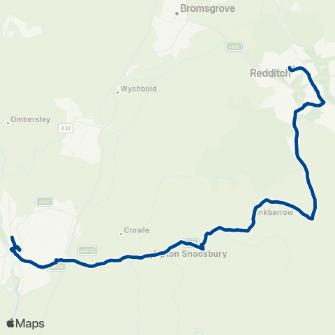 Diamond Bus Redditch Bus Station - Little London map