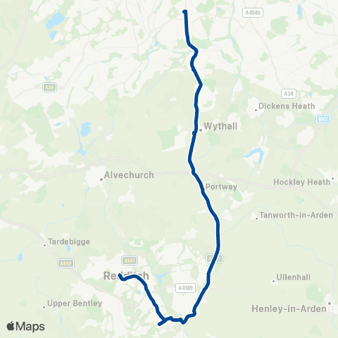 Diamond Bus Redditch Bus Station - All Saints Centre map