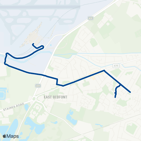 Diamond Bus South East Westmacott Dr / Allcot Close - Heathrow Term 4 map