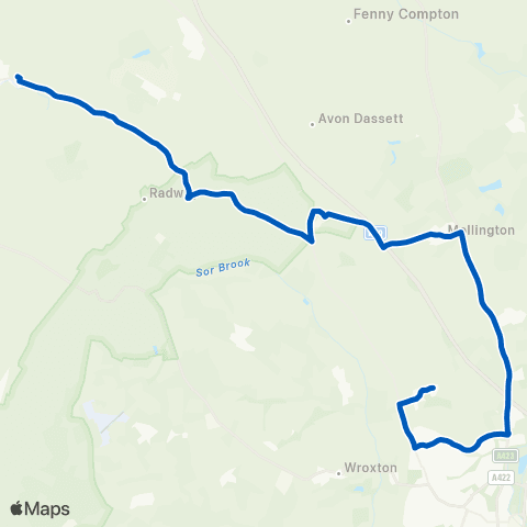 Catterall's Chapel Lane - Kineton High School map