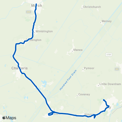 Dews Coaches Station Road - Market Street map