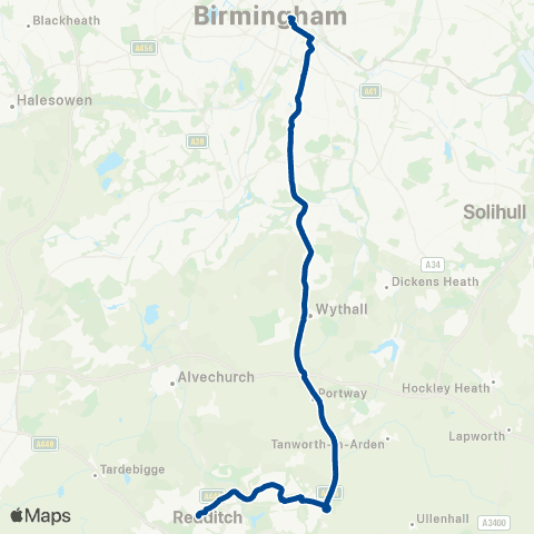 Diamond Bus Moor St Selfridges - Maypole Shops map