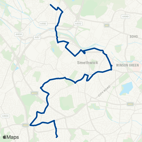 Diamond Bus West Bromwich Bus Station - Fleming Road map