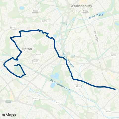 Diamond Bus Victoria Park - Victoria St map