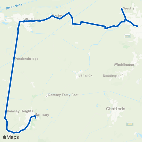Dews Coaches New Road - Station Road map