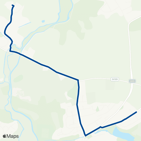 Diamond Bus Heath Drive - Wolverley Secondary School map