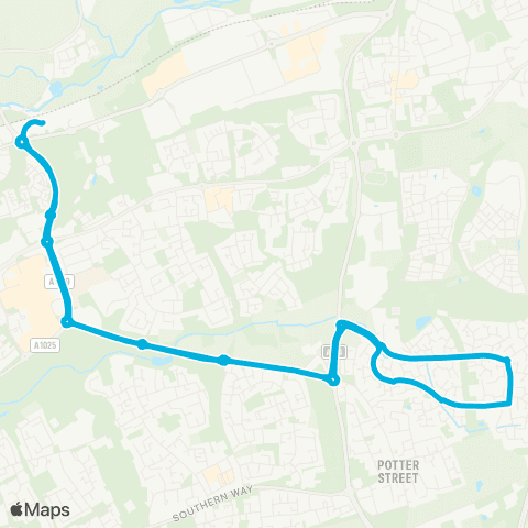 Central Connect Queensgate Bus Station - Commerce Road map