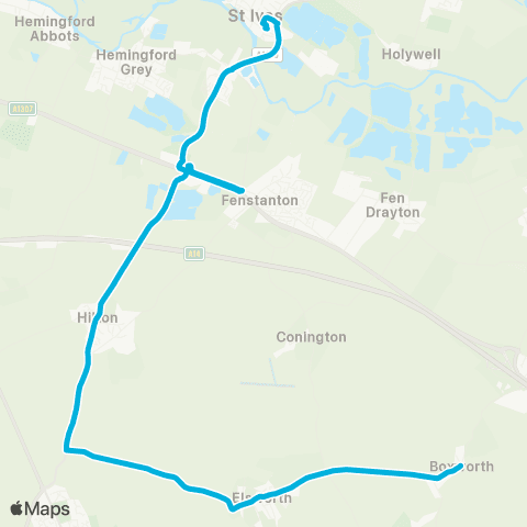 Central Connect School Lane - Bus Station map