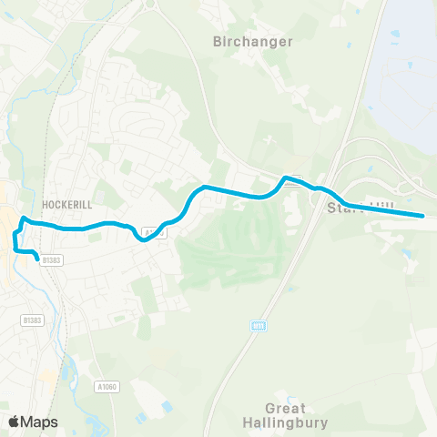 Central Connect Interchange - Spellbrook Motors map