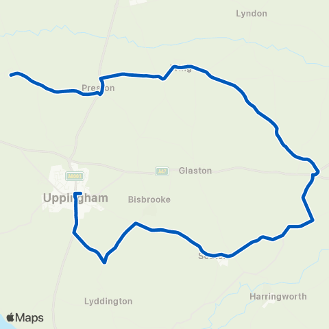Bland's North Street East - Bus Shelter map